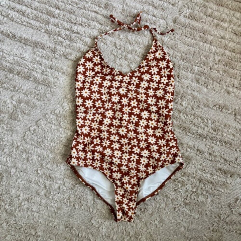 Rylee + Cru Floral One-Piece Swimsuit